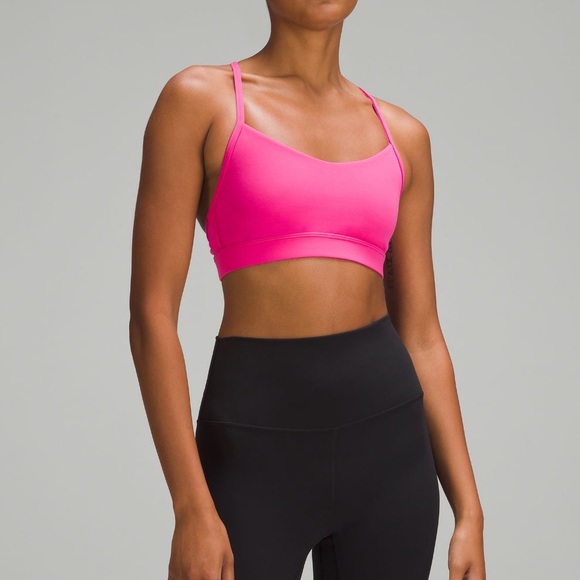 lululemon athletica Other - Lululemon Flow Y Bra Nulu Sonic Pink
